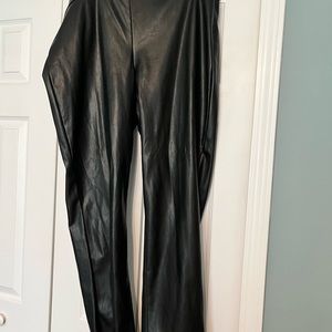 Faux Leather slacks by Ann Taylor size 16